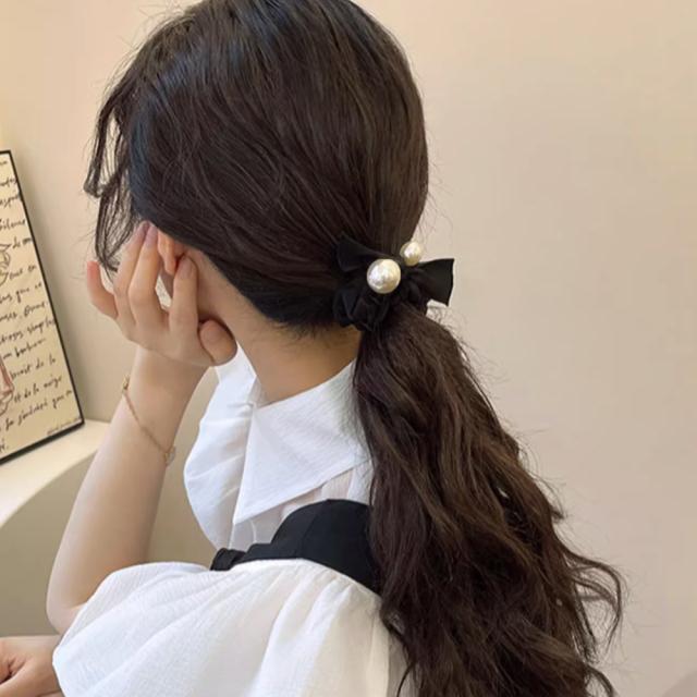 パールシュシュ ヘアゴム 髪飾り 送料無料 即日発送-3