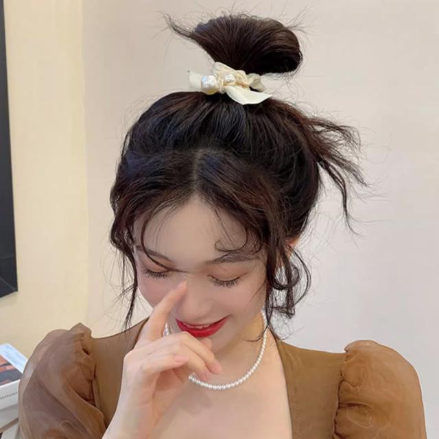 パールシュシュ ヘアゴム 髪飾り 送料無料 即日発送-7