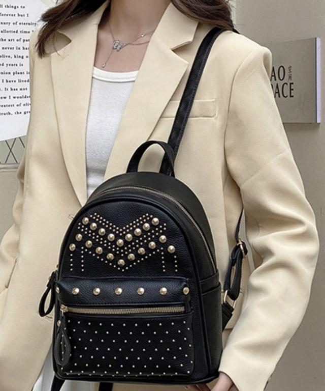 リュックサック スタッズ フェイクレザー 送料無料 即日発送-9