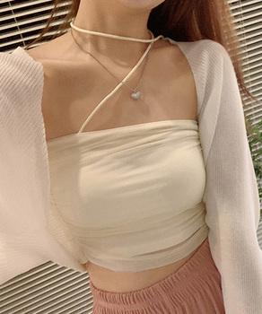 サマーカーディガン長袖ショート丈 ボレロ 送料無料 即日発送-3