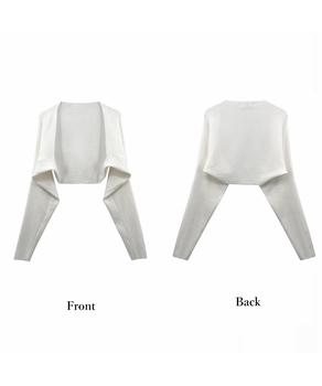 サマーカーディガン長袖ショート丈 ボレロ 送料無料 即日発送-8