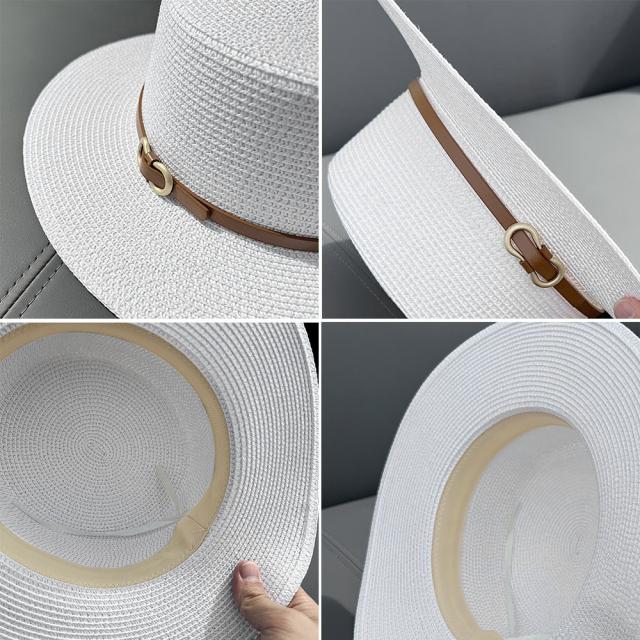 麦わら帽子 ストローハット カンカン帽子 送料無料 即日発送-2