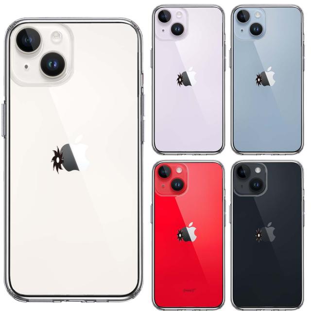 iPhone14Plus ケース クリア 手裏剣 八方手裏剣 スマホケース 側面ソフト 背面ハード ハイブリッド  送料無料-1
