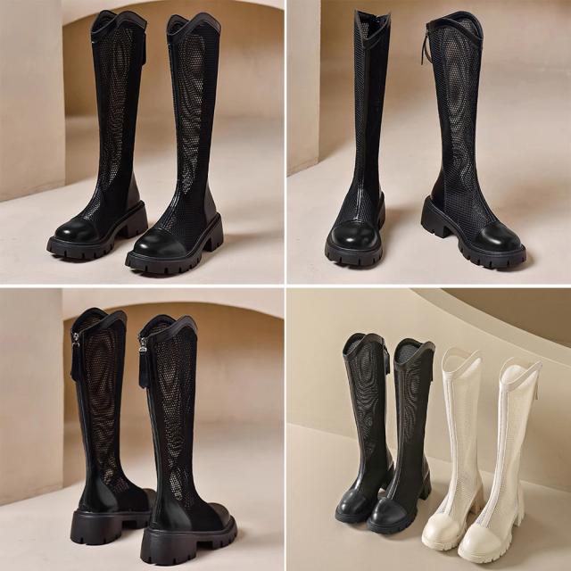 サマージョッキーブーツ メッシュブーツ夏 送料無料 即日発送-2