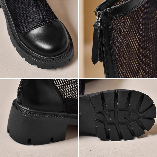 サマージョッキーブーツ メッシュブーツ夏 送料無料 即日発送-3