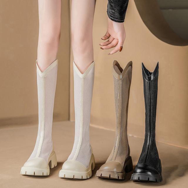 サマージョッキーブーツ メッシュブーツ夏 送料無料 即日発送-8