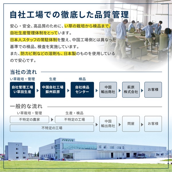 ラグ 掘りごたつ対応 い草ラグ 約191×250cm 裏貼り ブルー 市松模様 送料無料-10