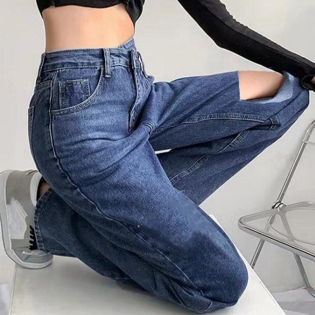 ダメージデニムパンツ レディース 送料無料 即日発送-6