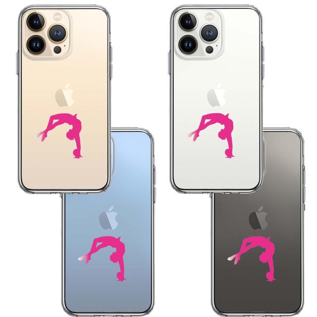 iPhone13Pro ケース クリア 新体操 ボール スマホケース 側面ソフト 背面ハード ハイブリッド 送料無料-1