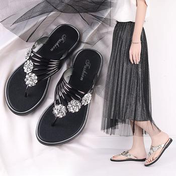 フラワートングサンダル レディース 夏靴 送料無料 即日発送-7