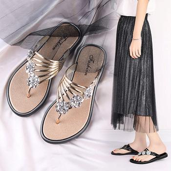 フラワートングサンダル レディース 夏靴 送料無料 即日発送-8