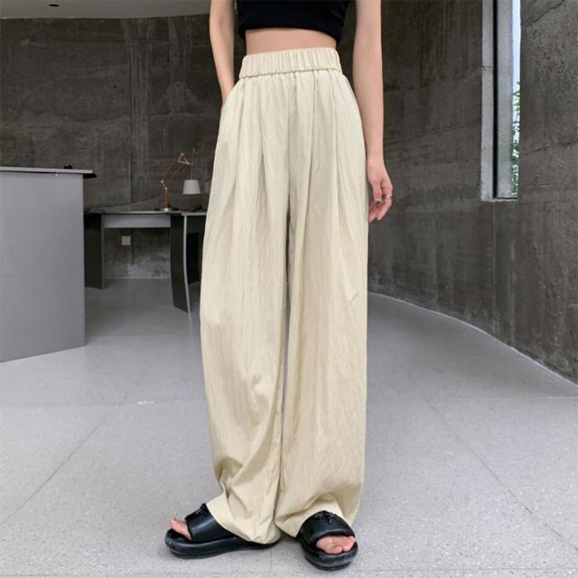 リラックスパンツ レディース 薄手6色 送料無料 即日発送-3