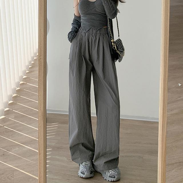 リラックスパンツ レディース 薄手6色 送料無料 即日発送-4