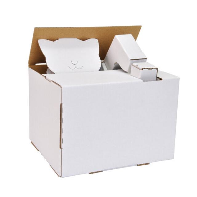 hacomo ウゴックシリーズ 猫の貯金箱 動くダンボール工作キット 5個セット 送料無料-2