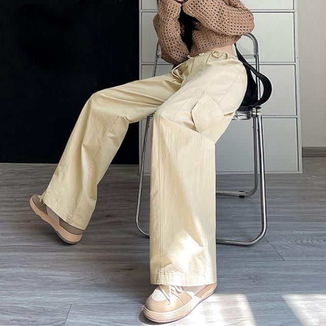 カーゴパンツ ストレート ワイドパンツ 送料無料 即日発送-2