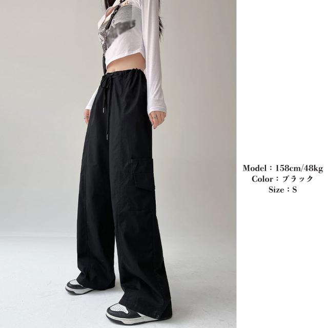カーゴパンツ ストレート ワイドパンツ 送料無料 即日発送-5