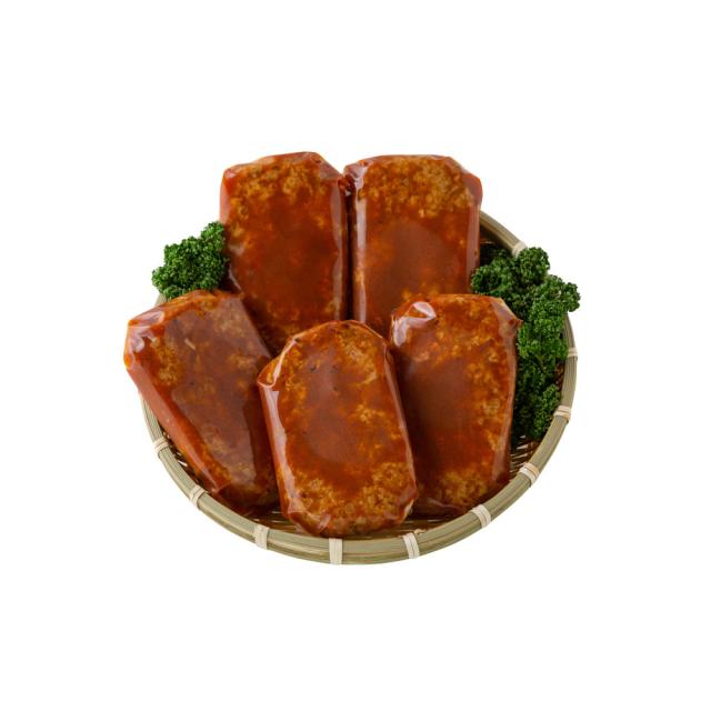 鹿児島県産黒豚ハンバーグ 5個 130g 固形量100g ギフト対応可 送料無料-1