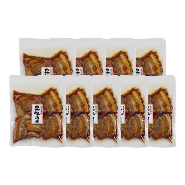 鹿児島県産黒豚使用 豚角煮 190g 固形量150g 個包装 ×9 ギフト対応可 送料無料-1