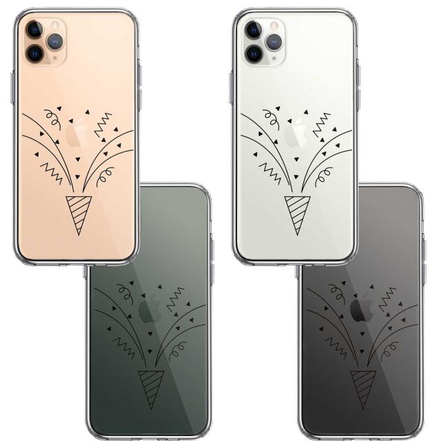 iPhone11pro ケース クリア クラッカー スマホケース 側面ソフト 背面ハード ハイブリッド  送料無料-1