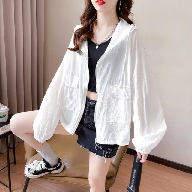 軽アウター レディース 薄手ブルゾン 夏 送料無料 即日発送-7