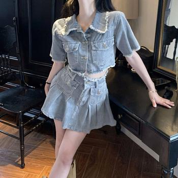 デニムセットアップ レディース 春夏 送料無料 即日発送-8