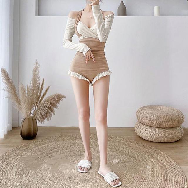 ホルターネックワンピース水着 レディース 送料無料 即日発送-9