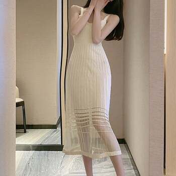 キャミニットワンピース レディース 夏 送料無料 即日発送-4