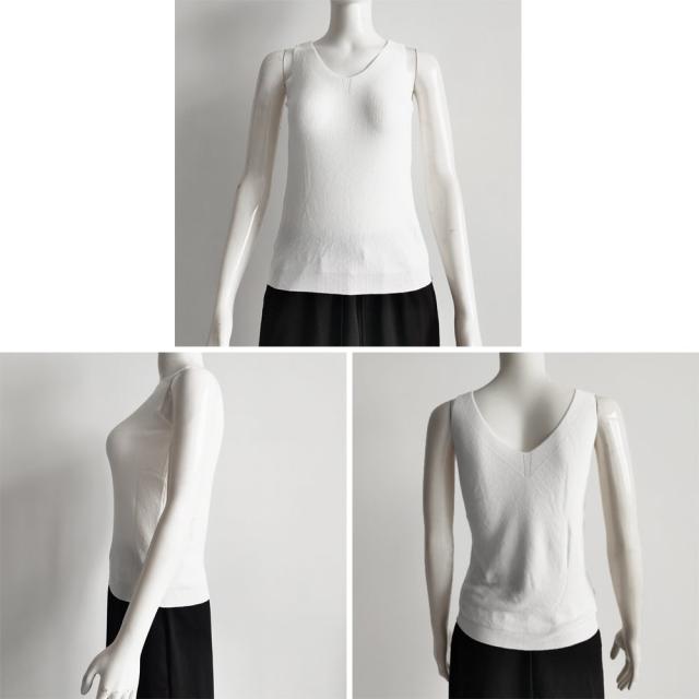 ニットタンクトップ Vネックサマーニット SK19561454-7027 送料無料 即日発送-3