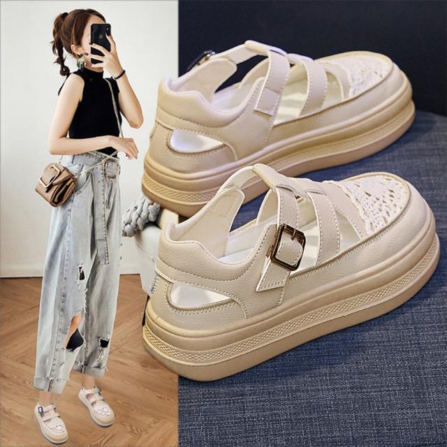 スニーカーサンダル 厚底 レディース春夏 送料無料 即日発送-4