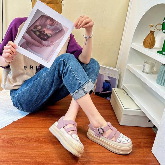 スニーカーサンダル 厚底 レディース春夏 送料無料 即日発送-6