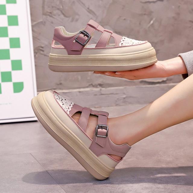 スニーカーサンダル 厚底 レディース春夏 送料無料 即日発送-7