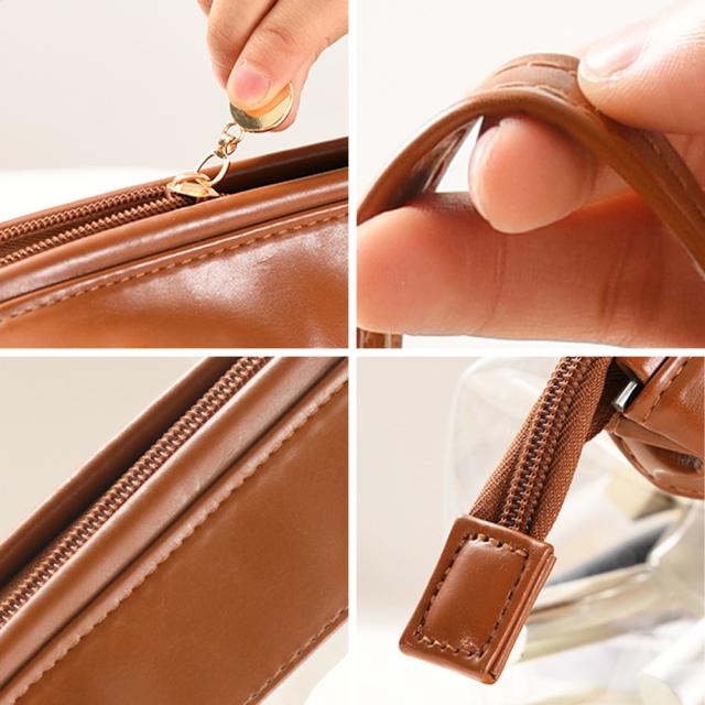 二段コスメポーチ クリア化粧ポーチ 自立 送料無料 即日発送-2