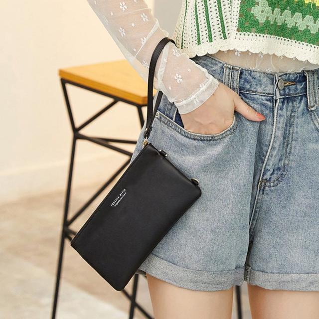 スマホショルダー 財布付き スマホポーチ 送料無料 即日発送-4