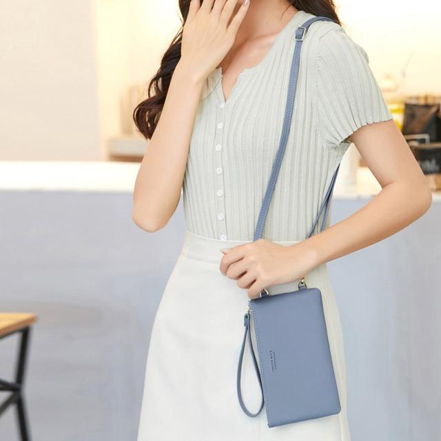 スマホショルダー 財布付き スマホポーチ 送料無料 即日発送-5