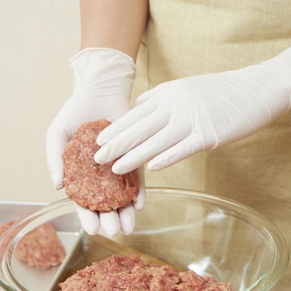 ニトリル極うす手袋100枚粉なしMサイズホワイト 2個セット 送料無料 即日発送-1