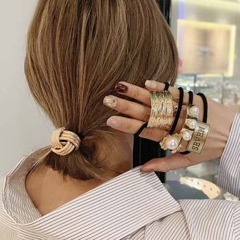 ヘアゴム ヘアアクセサリー レディース 送料無料 即日発送-0