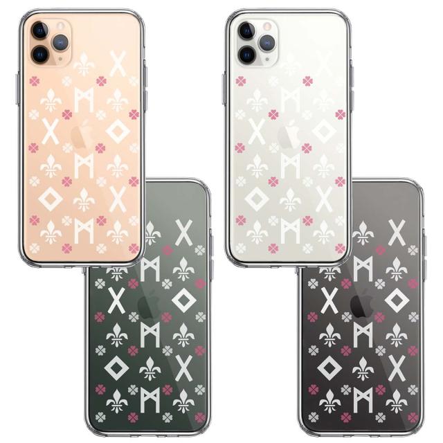 iPhone11proケース クリア ルーン 文字 ピンク スマホケース 側面ソフト 背面ハード ハイブリッド  送料無料-1