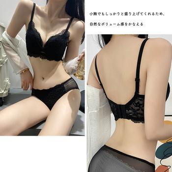 ブラジャー ショーツ花柄刺しゅう 送料無料 即日発送-5