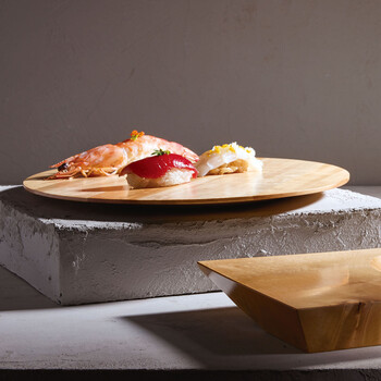 WAS ウッドスタイル ストライプ フラット 小 送料無料-4