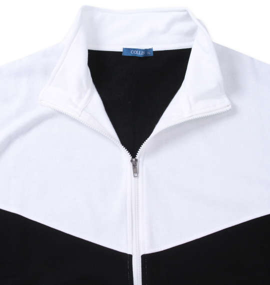 大きいサイズ COLLINS 裏起毛切替フルジップスタンドジャケット+半袖Tシャツ 3L 4L 5L 6L 8L MC833202-01384 ラッピング可 送料無料 即日発送-4