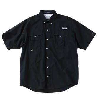 大きいサイズ Columbia バハマショートスリーブシャツ 1X 2X 3X 4X 5X 6X ブラック ラッピング可 送料無料 即日発送-0