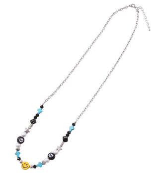 SMILEY FACE スマイルハンドメイドネックレス F MC022352-02622 ラッピング可 送料無料 即日発送-0