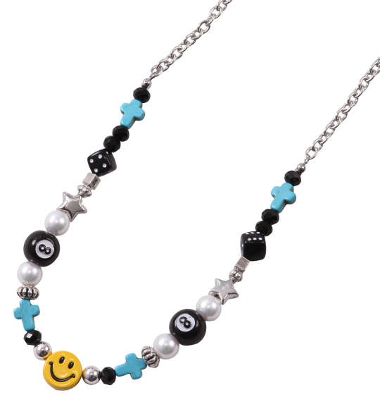 SMILEY FACE スマイルハンドメイドネックレス F MC022352-02622 ラッピング可 送料無料 即日発送-1