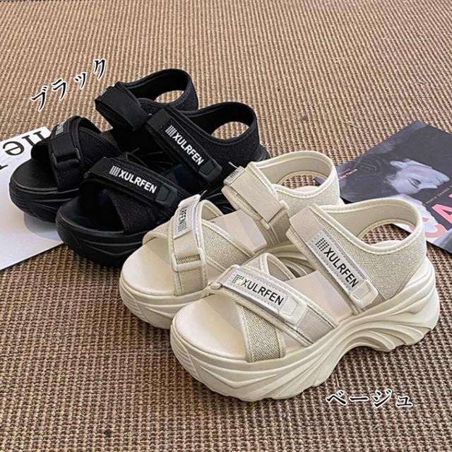 スポーツサンダル 厚底サンダルレディース 送料無料 即日発送-1