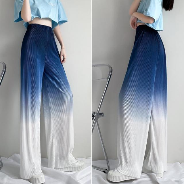 ワイドパンツ グラデーションパンツ 送料無料 即日発送-9