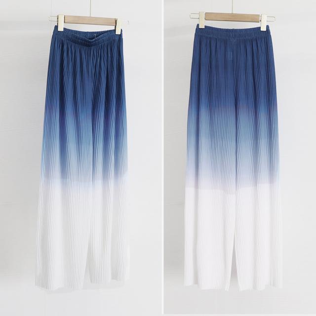 ワイドパンツ グラデーションパンツ 送料無料 即日発送-2