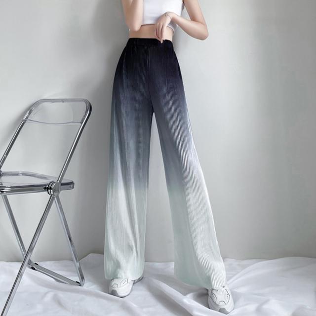 ワイドパンツ グラデーションパンツ 送料無料 即日発送-4