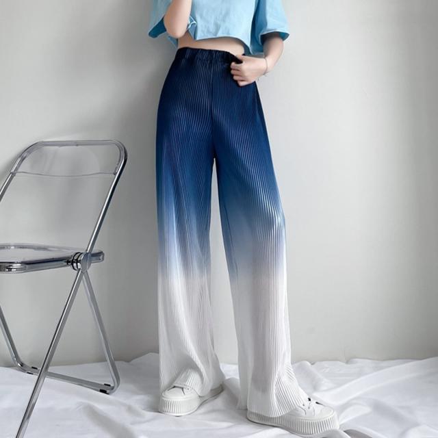 ワイドパンツ グラデーションパンツ 送料無料 即日発送-7