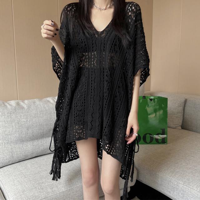 メッシュニット 透かし編み サマーニット 送料無料 即日発送-4