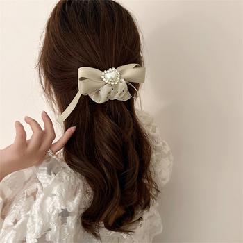 光沢シュシュ ヘアゴム ハート リボン 送料無料 即日発送-7